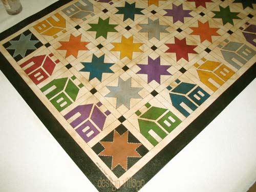 House n Star Floorcloth