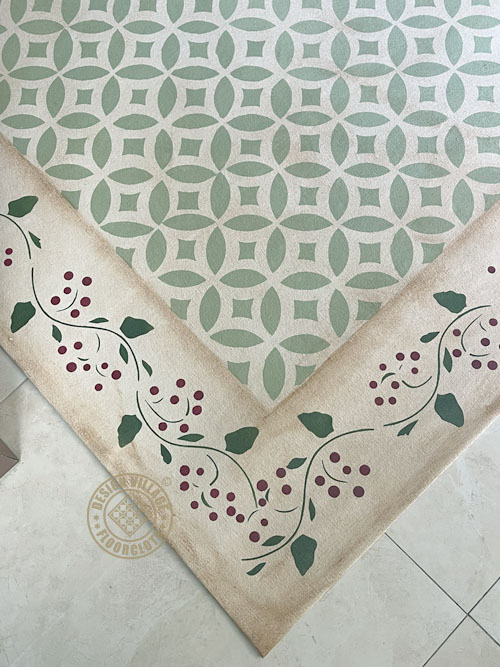 Isaac Buck Sage House Floorcloth