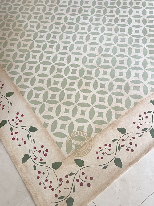 Isaac Buck Sage House Floorcloth