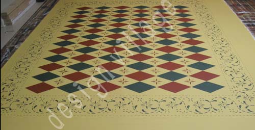 May House Floorcloth