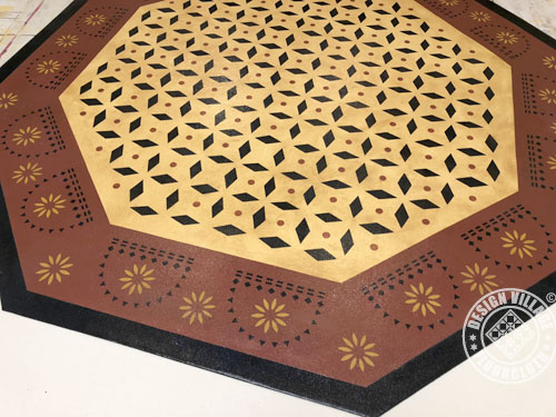 Weston Colonial Floorcloth Octagon shape 6'x6'