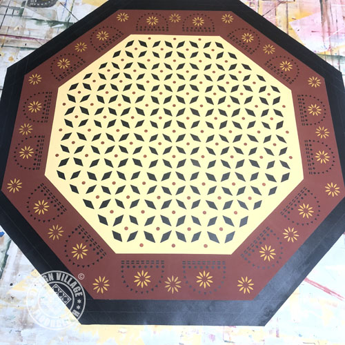 Weston Colonial Floorcloth Octagon shape 6'x6'