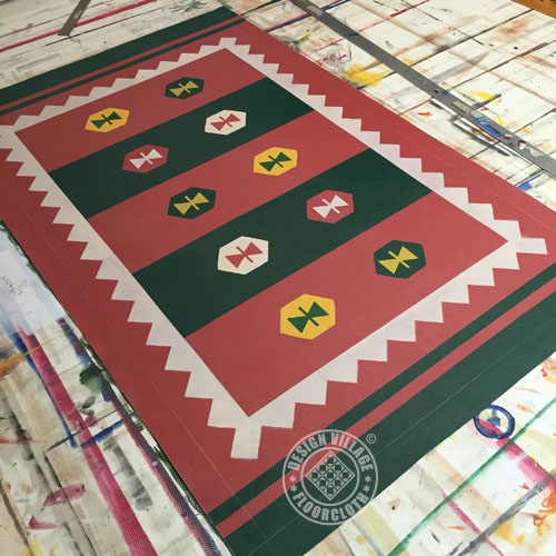 Montezuma Floorcloth 3x5