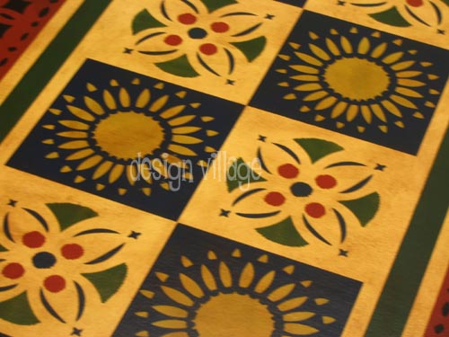 Early American Quilt Floorcloth