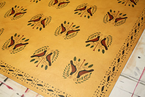 Pennsylvania Dutch Gameboard Floorcloth