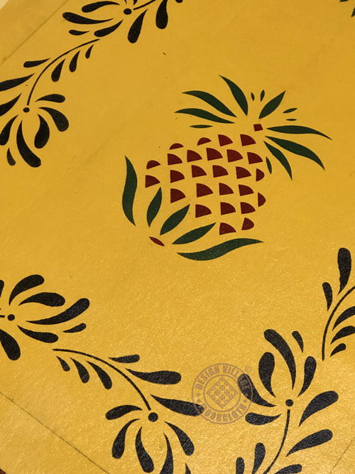 Early American Pineapple Floorcloth