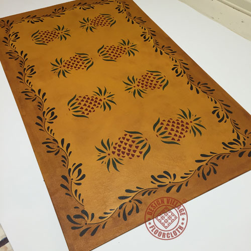 Early American Pineapple Floorcloth