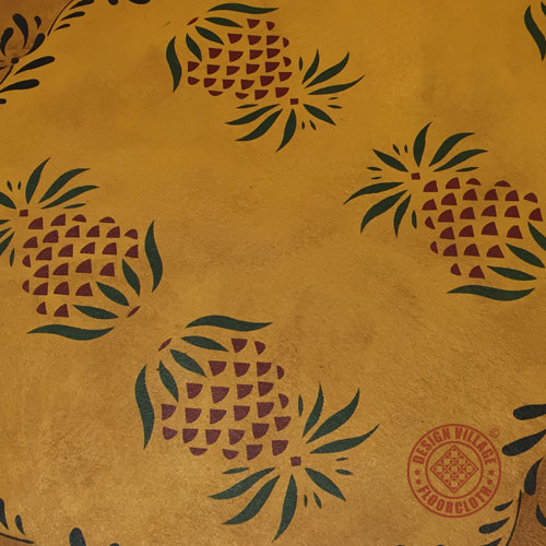 Early American Pineapple Floorcloth