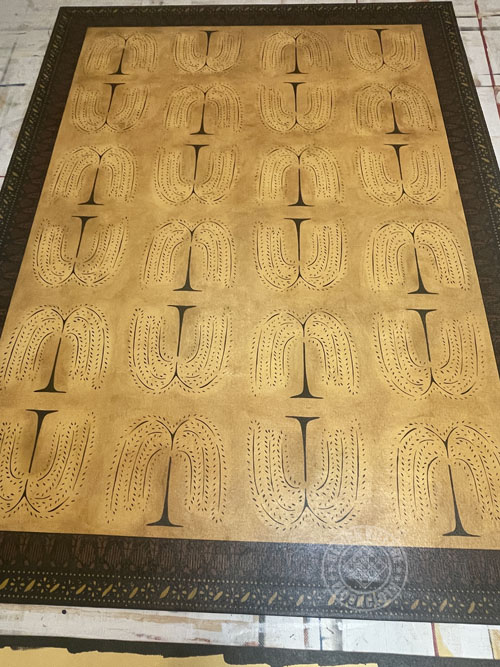 Primitive Willow Floorcloth