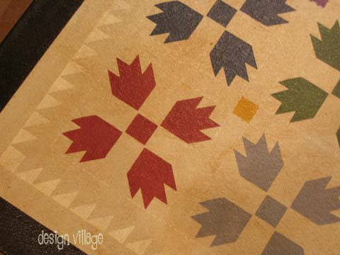 Bears Paw Floorcloth Runner