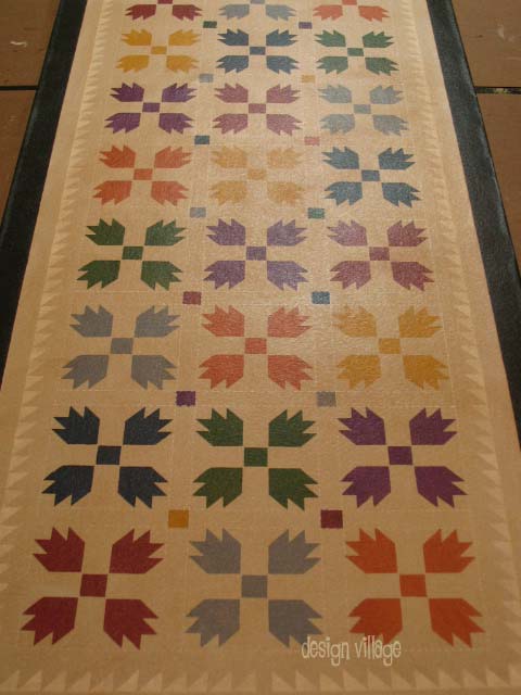 Bears Paw Floorcloth Runner