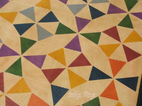 Kaleidoscope Floorcloth Runner