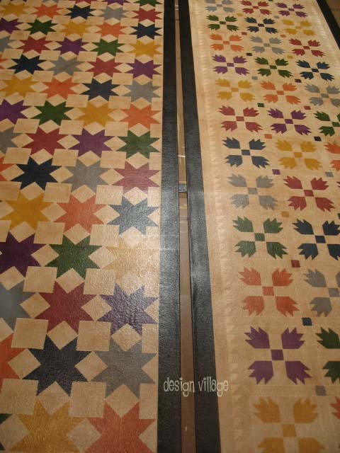 Bears Paw Floorcloth Runner