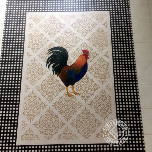 Rooster Floorcloth