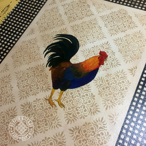 Rooster Floorcloth