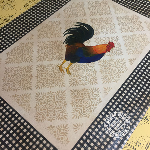 Rooster Floorcloth