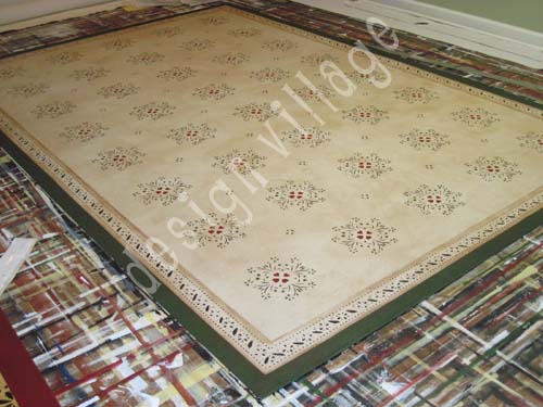 Sage Heart Leavenworth floorcloth