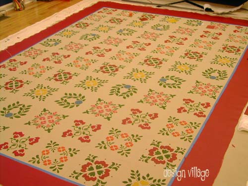 Baltimore Sampler Floorcloth