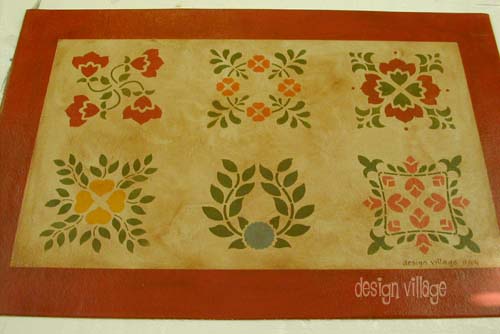 Baltimore Sampler Floorcloth