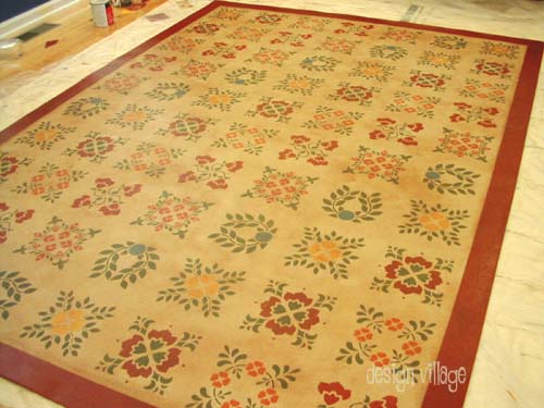 Baltimore Sampler Floorcloth