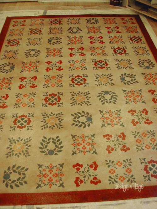 Baltimore Sampler Floorcloth