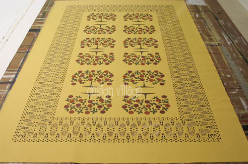 Shaker Tree of Life Floorcloth
