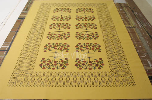 Shaker Tree of Life Floorcloth