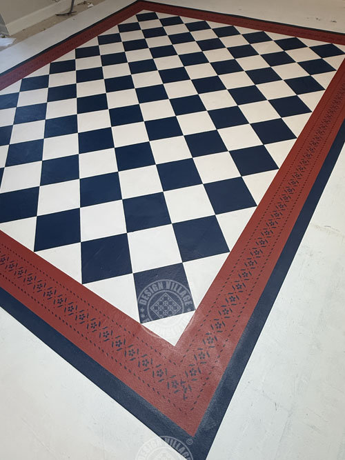 Sherwood with diamonds Floorcloth
