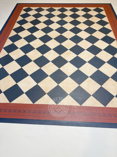 Sherwood with diamonds Floorcloth