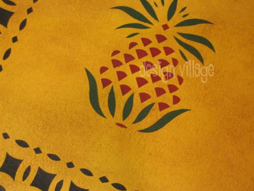 Early American Pineapple Floorcloth