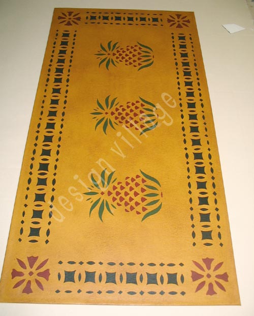 Early American Pineapple Floorcloth