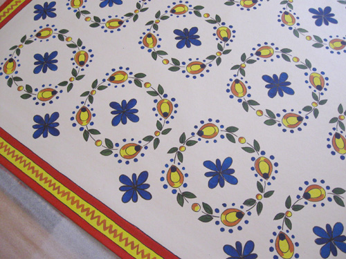 Talavera Tiles Floorcloth