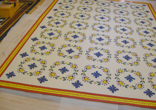 Talavera Tiles Floorcloth