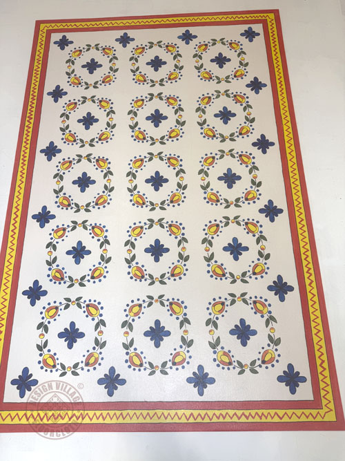 Talavera Tiles Floorcloth