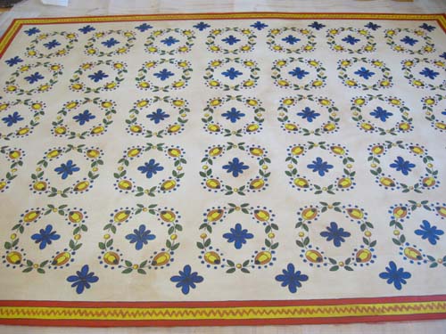 Talavera Tiles Floorcloth