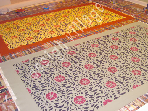 Valley of Flowers Floorcloth #2