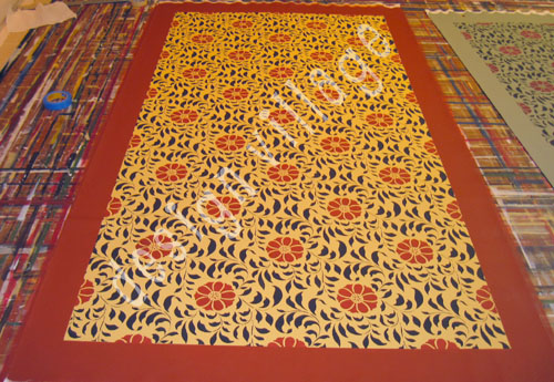 Valley of Flowers Floorcloth #2