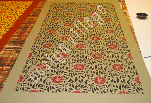 Valley of Flowers Floorcloth #2