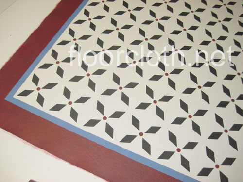 Weston Colonial Floorcloth in Pearl Essence