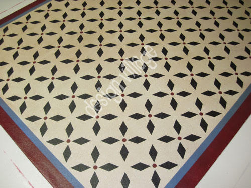 Weston Colonial Floorcloth in Pearl Essence