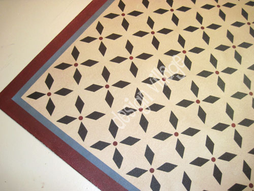 Weston Colonial Floorcloth in Pearl Essence