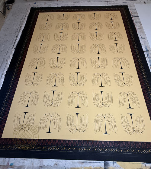 Primitive Willow Floorcloth