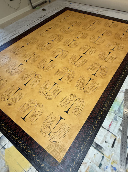 Primitive Willow Floorcloth