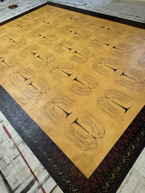 Primitive Willow Floorcloth