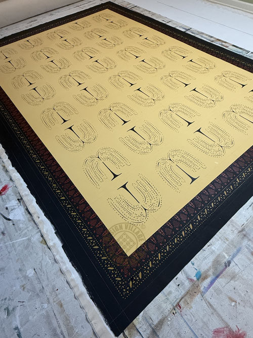 Primitive Willow Floorcloth