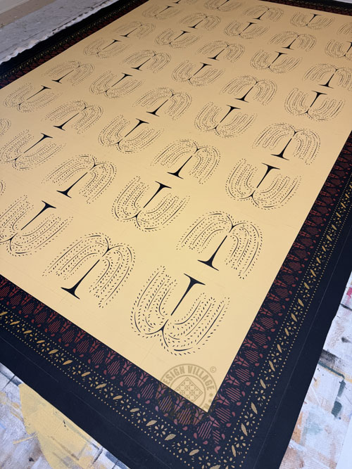 Primitive Willow Floorcloth