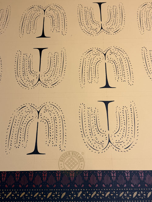 Primitive Willow Floorcloth