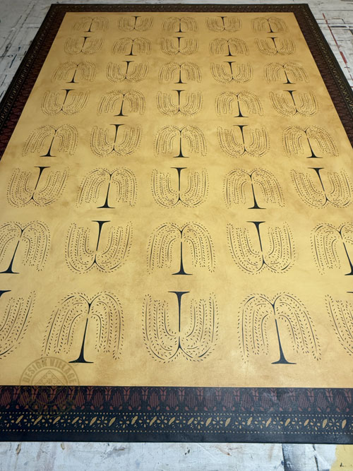 Primitive Willow Floorcloth