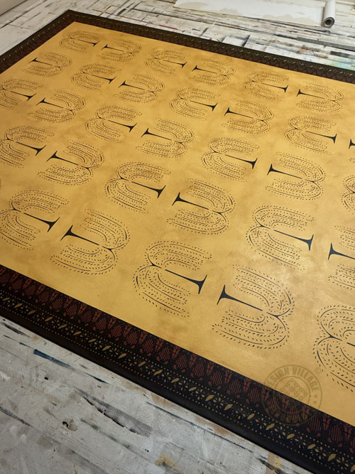 Primitive Willow Floorcloth