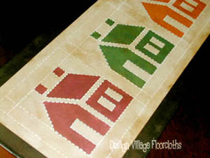 House Quilt Table Runner